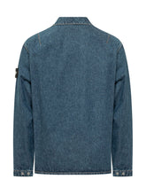 STONE ISLAND - Overshirt con Tasca sul Petto - Blu - LIDIASHOPPING® - Official Website