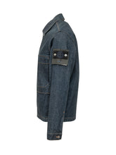 STONE ISLAND - Hooded Outerwear with Buttons - Blue - LIDIASHOPPING® - Official Website
