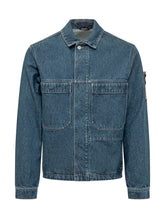 STONE ISLAND - Jacket with Chest Pockets - Blue - LIDIASHOPPING® - Official Website