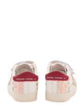 GOLDEN GOOSE KIDS - Baby School Sneaker con Doppio Strap - Bianco - LIDIASHOPPING® - Official Website
