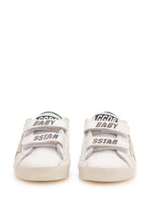 GOLDEN GOOSE KIDS - Baby School Sneaker con Doppio Strap - Bianco - LIDIASHOPPING® - Official Website