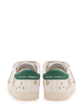 GOLDEN GOOSE KIDS - Baby School Sneaker con Doppio Strap - Bianco - LIDIASHOPPING® - Official Website