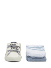 GOLDEN GOOSE KIDS - Set Baby School con Sneakers e Calze - Blu - LIDIASHOPPING® - Official Website