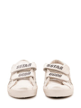 GOLDEN GOOSE KIDS - Old School Sneaker con Doppio Strap - Bianco - LIDIASHOPPING® - Official Website
