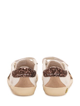 GOLDEN GOOSE KIDS - Old School Leather Sneaker with Animal Pattern - White - LIDIASHOPPING® - Official Website