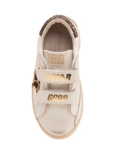 GOLDEN GOOSE KIDS - Old School Leather Sneaker with Animal Pattern - White - LIDIASHOPPING® - Official Website
