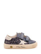GOLDEN GOOSE KIDS - May School Sneaker con Doppio Strap - Blu - LIDIASHOPPING® - Official Website