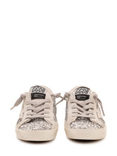 GOLDEN GOOSE KIDS - Super Star Sneaker con Glitter - Argento - LIDIASHOPPING® - Official Website