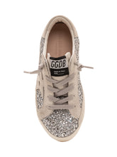 GOLDEN GOOSE KIDS - Super Star Sneaker con Glitter - Argento - LIDIASHOPPING® - Official Website