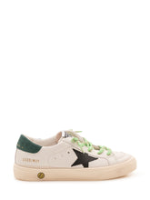 GOLDEN GOOSE KIDS - May Sneaker con Lacci a Contrasto - Bianco - LIDIASHOPPING® - Official Website