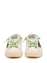 GOLDEN GOOSE KIDS - May Sneaker con Lacci a Contrasto - Bianco - LIDIASHOPPING® - Official Website
