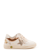 GOLDEN GOOSE KIDS - Ball Star Sneaker con Stella Glitterata - Bianco - LIDIASHOPPING® - Official Website