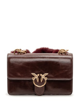 PINKO - Borsa Love One Mini con Catena - Rosso - LIDIASHOPPING® - Official Website