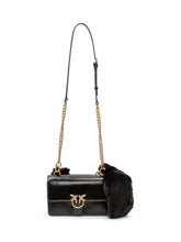 PINKO - Borsa Love One Mini con Catena - Nero - LIDIASHOPPING® - Official Website