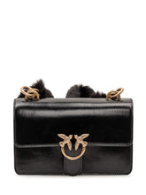 PINKO - Borsa Love One Mini con Catena - Nero - LIDIASHOPPING® - Official Website