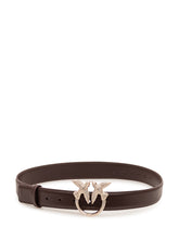 PINKO - Cintura Low Love Berry con Fibbia Decorativa - Marrone - LIDIASHOPPING® - Official Website