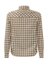 GOLDEN GOOSE KIDS - Journey Boy Checked Shirt - Beige - LIDIASHOPPING® - Official Website