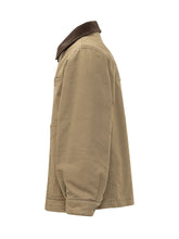 GOLDEN GOOSE KIDS - Zip Jacket with Contrasting Collar - Beige - LIDIASHOPPING® - Official Website