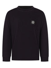 STONE ISLAND KIDS - T-shirt a Maniche Lunghe con Logo - Nero - LIDIASHOPPING® - Official Website