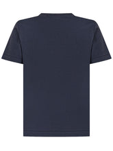 STONE ISLAND KIDS - Logo T-shirt - Blue - LIDIASHOPPING® - Official Website