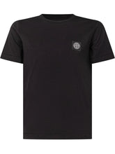 STONE ISLAND KIDS - T-shirt con Logo - Nero - LIDIASHOPPING® - Official Website