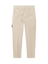 STONE ISLAND KIDS - Pantaloni Cargo - Bianco - LIDIASHOPPING® - Official Website