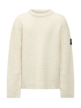 STONE ISLAND KIDS - Maglia Girocollo Testurizzata - Bianco - LIDIASHOPPING® - Official Website