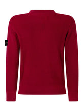 STONE ISLAND KIDS - Maglia Girocollo a Coste - Rosso - LIDIASHOPPING® - Official Website
