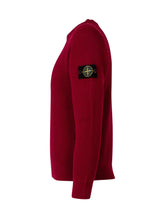 STONE ISLAND KIDS - Maglia Girocollo a Coste - Rosso - LIDIASHOPPING® - Official Website