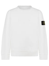 STONE ISLAND KIDS - Felpa Girocollo - Bianco - LIDIASHOPPING® - Official Website