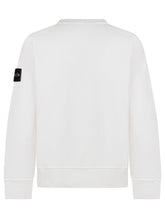 STONE ISLAND KIDS - Felpa Girocollo - Bianco - LIDIASHOPPING® - Official Website