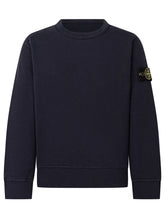 STONE ISLAND KIDS - Crewneck Sweatshirt - Blue - LIDIASHOPPING® - Official Website