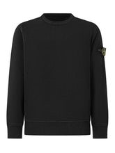 STONE ISLAND KIDS - Felpa Girocollo - Nero - LIDIASHOPPING® - Official Website
