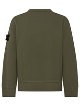 STONE ISLAND KIDS - Felpa Girocollo - Verde - LIDIASHOPPING® - Official Website