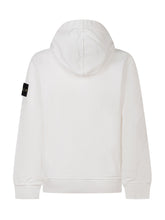 STONE ISLAND KIDS - Felpa con Cappuccio - Bianco - LIDIASHOPPING® - Official Website