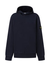 STONE ISLAND KIDS - Felpa con Cappuccio - Blu - LIDIASHOPPING® - Official Website