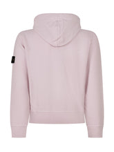 STONE ISLAND KIDS - Zip Up Hooded Sweatshirt - Pink - LIDIASHOPPING® - Official Website
