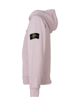 STONE ISLAND KIDS - Zip Up Hooded Sweatshirt - Pink - LIDIASHOPPING® - Official Website