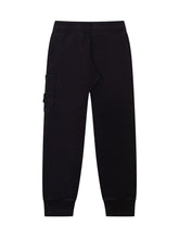 STONE ISLAND KIDS - Pantaloni Jogger - Nero - LIDIASHOPPING® - Official Website