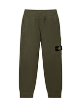 STONE ISLAND KIDS - Jogger Trousers - Green - LIDIASHOPPING® - Official Website