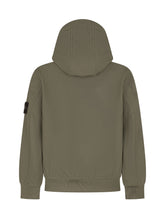 STONE ISLAND KIDS - Short Hooded Jacket - Green - LIDIASHOPPING® - Official Website