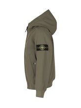 STONE ISLAND KIDS - Short Hooded Jacket - Green - LIDIASHOPPING® - Official Website
