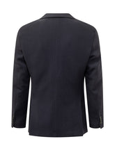 BOSS - Blazer Monopetto con Tasche Applicate - Blu - LIDIASHOPPING® - Official Website