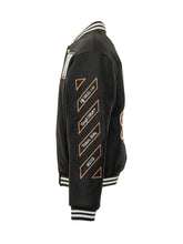 OFF-WHITE KIDS - Varsity Jacket with Embroidered Patches - Black - LIDIASHOPPING® - Official Website