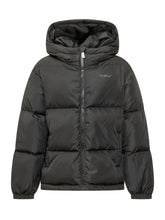 OFF-WHITE KIDS - Piumino Corto con Cappuccio - Nero - LIDIASHOPPING® - Official Website