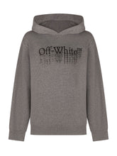 OFF-WHITE KIDS - Hoodie with Faded Logo - Grey - LIDIASHOPPING® - Official Website