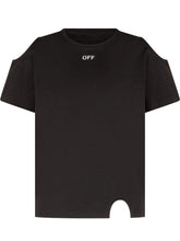 OFF-WHITE KIDS - T-shirt Meteor con Dettaglio al Fondo - Nero - LIDIASHOPPING® - Official Website