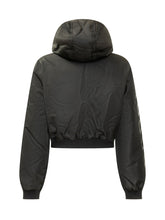 OFF-WHITE KIDS - Cropped Bomber Jacket with Hood - Black - LIDIASHOPPING® - Official Website