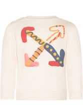 OFF-WHITE KIDS - Crew Neck Sweatshirt with Graphic Logo - White - LIDIASHOPPING® - Official Website