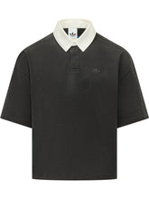 ADIDAS ORIGINALS - T-shirt with Contrast Collar - Black - LIDIASHOPPING® - Official Website